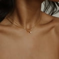 thumbnail image 2 of Cterwk Diamond Necklace for Women, 14k Gold Plated Necklace Simple Diamond Choker Necklaces for Women, 2 of 4