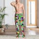 thumbnail image 2 of Fotbe Colorful Tie Dye Stained Glass Pantalones de Pijama para Hombre, Pantalones de Dormir, Pantalones de Casa con Cintura Ajustable y Bolsillos-Large, 2 of 6