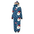 thumbnail image 2 of Odeerbi Christmas Onesie Pajamas for Family Holiday Sleep Jumpsuit Long Sleeve Family Christmas Pajamas Matching Sets Mom Printed Loungewear Jumpsuit Sleepwear Xmas PJs Set Navy, 2 of 6