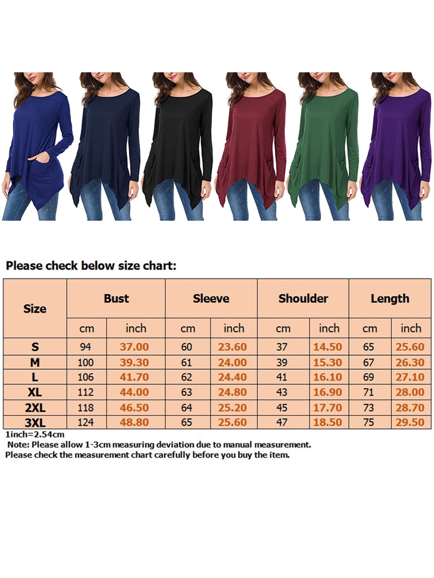 Niuer Ladies T Shirt Solid Color Tee Backless T-shirt Sexy Tunic Blouse  Long Sleeve Pullover Dark Blue S 