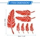 thumbnail image 4 of Calcomanía reflectante de parachoques Unique Bargains, cuadrado rojo, pluma reflectante, decoración personalizada para el cuerpo del vehículo, puerta o ventana, 4 of 7