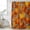 Brown Orange, variant on Orange Fall Shower Curtain, Waterproof Shower Curtains for Bathroom, Pumpkins Thanksgiving Maple Leaf Plaid Washable Fabric Bathtub Curtain Set Bath Decor with 12 Hooks 72"x78"