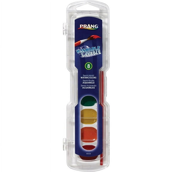 Dixon Semi-Moist Washable Watercolors - 0.10 fl oz - 1 / Set - Assorted | Bundle of 2 Sets