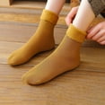 thumbnail image 2 of CSChome Mid-calf Socks Unisex Thermal Mid-Tube Socks - Thick Soft Plush Solid Color Elastic Non-Slip Knitted, 2 of 7