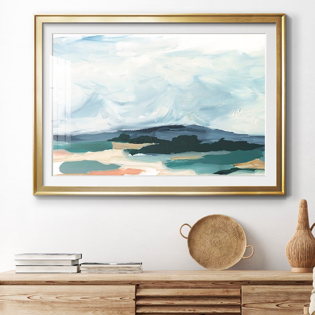 Pastel Vista I Premium Framed Print - Ready to Hang