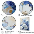 thumbnail image 3 of Designart "Blue And White Violet Minimalism" Violets Canvas Prints, 3 of 7