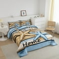 thumbnail image 3 of Erosebridal Marine Starfish Comforter Sets Full Size, Old Barn Door Down Comforter, Sea Theme Decor, Reversible 3-Piece, 3 of 7