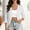 White, variant on XPMWRP Womens Fitted V Neck Three Quarter Sleeve Open Front Short Knit Cardigan Cropped Casual Layering Sweater Coat Black S