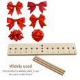 thumbnail image 1 of Fabricante de lazos de madera para cintas para coronas, máquina para hacer lazos de cintas extendidas Lazos giratorios para hacer lazos de regalo, cintas de coronas, vacaciones navideñas, 1 of 2