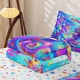 thumbnail image 5 of Homewish Colorful Mermaid Fishtail Zipper Full Size Comforter Sets with Fitted Sheet and 2 Pillowcases,Watercolor Ocean Coral Zipper Bedding Set For Girls,Reversible,4 Pieces, 5 of 7