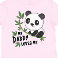 thumbnail image 4 of Inktastic My Daddy Loves Me- Cute Panda Boys or Girls Toddler T-Shirt, 4 of 5