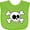 Apple Green, variant on Inktastic Fun Skull and Crossbones Boys or Girls Baby Bib