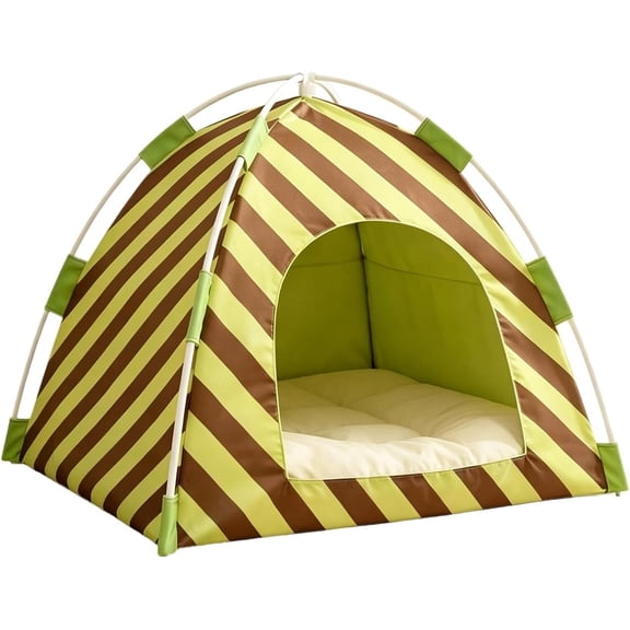 Enclosed Cat Bed Soft Covered Tent, For Indoor Outdoor, Warm Sleeping Shelter