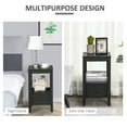 thumbnail image 4 of HOMCOM End Table, Sofa Side Table with Drawer and Shelf, Modern Nightstand, 4 of 10