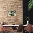 thumbnail image 3 of Restrooms Sign Light Putty Restaurant Decor Wall Art Vintage Bathrooms Restroom Decorations Arrow Pointer Signs 8 x 12 Matte Finish Metal 108120061057, 3 of 7