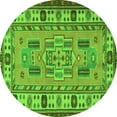 thumbnail image 1 of Ahgly Company Indoor Round Oriental Green Traditional Area Rugs, 4' Round, 1 of 1
