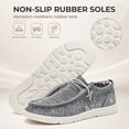 thumbnail image 6 of NRNHI Men's Loafers Slip-On Casual Shoes with Arch Support GreyWhite Size 9.5, 6 of 8