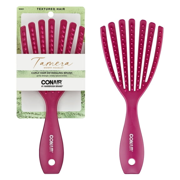 Conair x Tamera Mowry Housley Detangle Curly Hair Brush, Pink