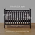 thumbnail image 7 of HALO Breathable Mesh Crib Liner for Full-Size Solid End Cribs, 100% Polyester Crib Bumper, White, 2 Panels, 7 of 7