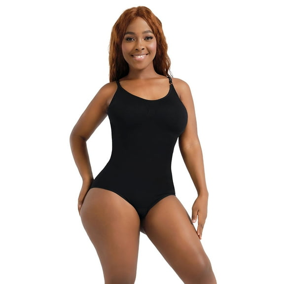 Baozhu Bodysuit for Women Sleeveless One Piece Jumpsuits Tummy Control Shapewear Thong Body Shaper Tank Top S-3XL