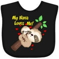 thumbnail image 3 of Inktastic My Nana Loves Me Boys or Girls Baby Bib, 3 of 4
