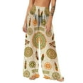 thumbnail image 2 of Gamivast Swim Pants for Women Cover up Tribal Print Beach Wide Leg Elastic Waist Pant Beach Sheer Boho Pull On Swimwear Summer Festival Outfits, 2 of 5