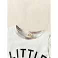 thumbnail image 4 of Bagilaanoe 2pcs Toddler Baby Boys Short Pants Set Letter Print Short Sleeve T Shirt Tops + Shorts 12M 18M 24M 3T 4T 5T Kids Casual Summer Outfits, 4 of 9