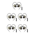 thumbnail image 3 of Monstrate Auriculares con cable Auriculares intrauditivos de 3,5 mm para teléfono Auriculares portátiles para correr Negro 5Conjunto, 3 of 6