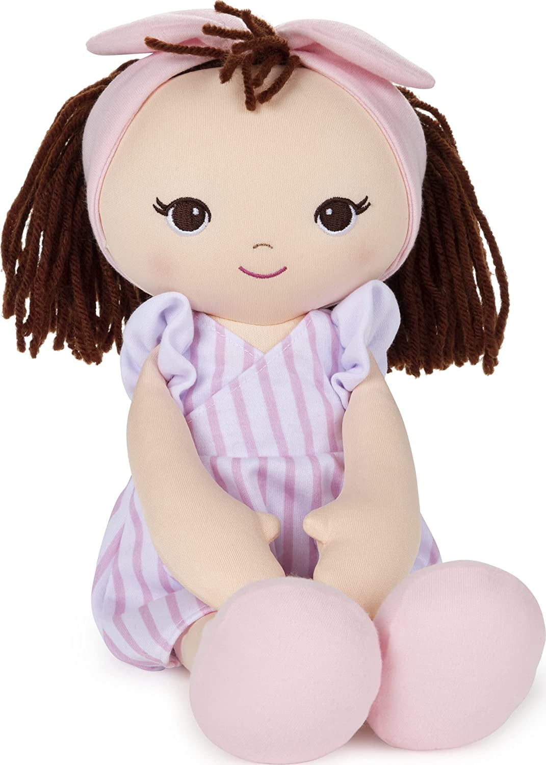  June Garden My First Basket Plush Baby Doll Set - Includes 1  Basket and 4 Multicultural Soft Plush Babies with Emotional Expressions for  Infants and Toddlers Birth and Up : Toys & Games