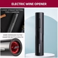 thumbnail image 4 of TFixol 4-in-1 USB Rechargeable Electric Wine Opener Set with Aerator, Foil Cutter, and Vacuum Stopper - Portable for Home, Travel, and Gifting - Black, 4 of 6
