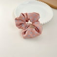 thumbnail image 5 of KANPRINCESS 2PCS/SET Elastic Soft Cotton Hair Scrunchies, Dot Printing Ponytail Holder Hair Scrunchy for Adults and Kids, Comfortable Hair Ties for All Hair Types, Orange & Light Pink, 5 of 6