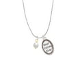 thumbnail image 2 of Delight Jewelry Goldtone 6mm Glass Imitation Pearl Bead Drop Best Mom Ever Charm Necklace, 2 of 4