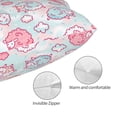 thumbnail image 3 of Honeii Cute Sheep Print Pillow Cases,Plush Throw Pillow Covers,Decorative Pillowcase for Sofa, Couch, Living Room-14"x20", 3 of 6