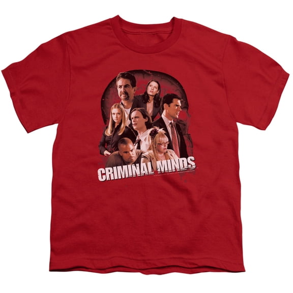 Criminal Minds Brain Trust Youth 18/1 T-Shirt Red