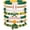 green+white, variant on 7pcs/set World Cup Independence Day Tennis Baseball Elastic Bracelet Sport Game Holiday Travel Easter Festival
