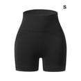 thumbnail image 4 of Pantalones cortos sin costuras para mujer, atléticos, a prueba de golpes, Fitness, cintura alta, levantamiento de cadera, ropa inferior, ropa Prendas para la parte inferior del cuerpo Negro S Minnieouse AP018957-04, 4 of 6