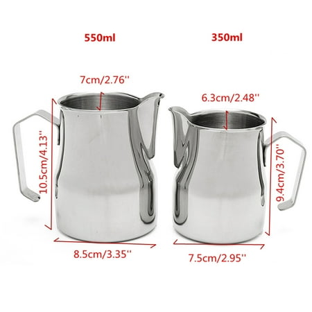 1pcs Stainless Steel Frothing Coffee Pitcher Milk Tea Jug Garland 1pcs Stainless Steel Frothing Coffee Pitcher Milk Tea Jug Garland Cup Latte Art Tool Size