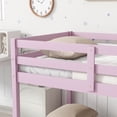 thumbnail image 5 of Low Height Twin Loft Bed in Pink with Storage Space and Safety Features, 5 of 6