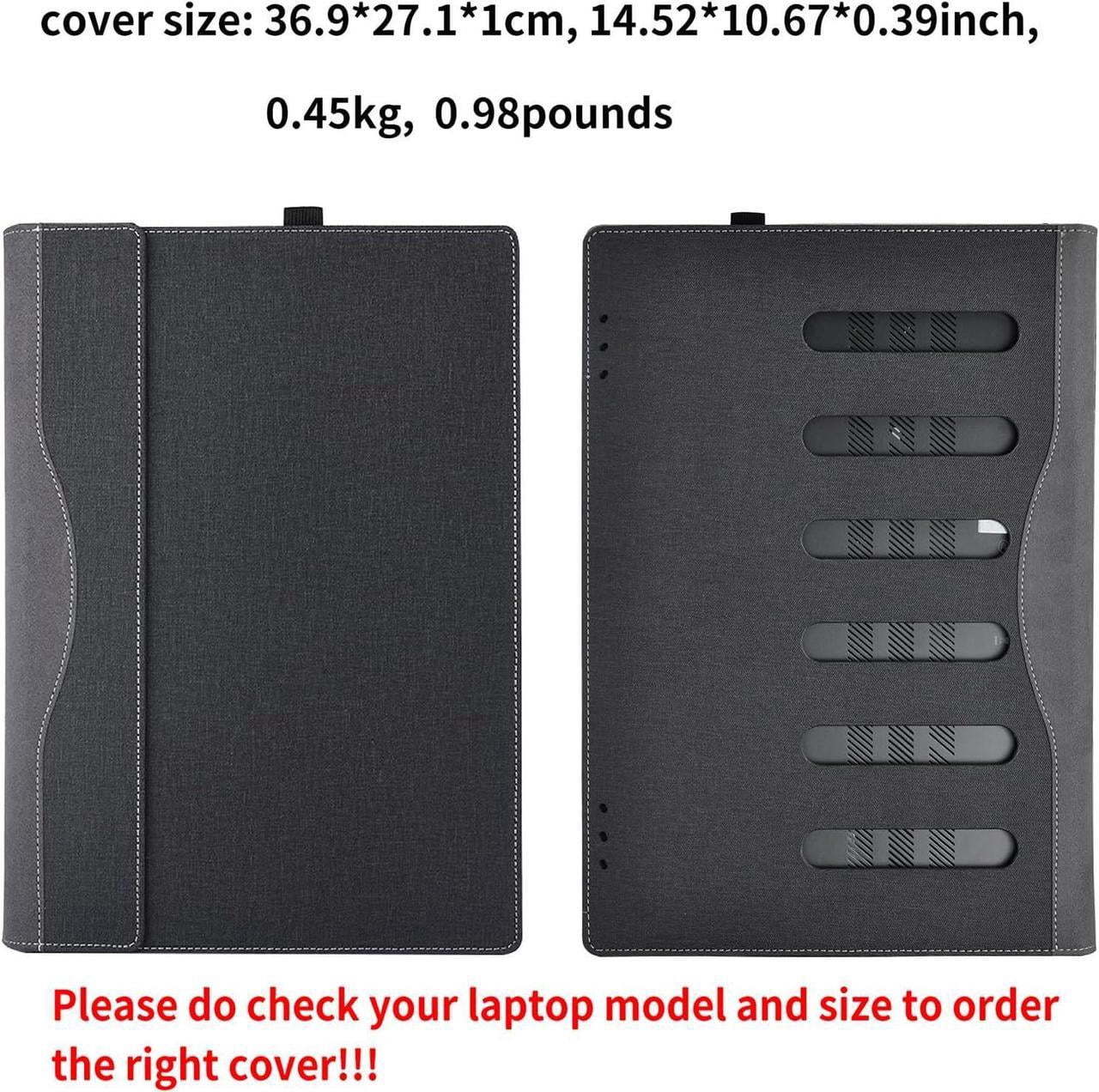 Laptop Case Cover for Lenovo 16" IdeaPad 5i 2-in-1 Gen 9 for IdeaPad 5 2-in-1 16IRU9 16AHP9 [Not fit Other Models] Detachable Notebook Sleeve Computer Bag PU with Heat Dissipation Hole