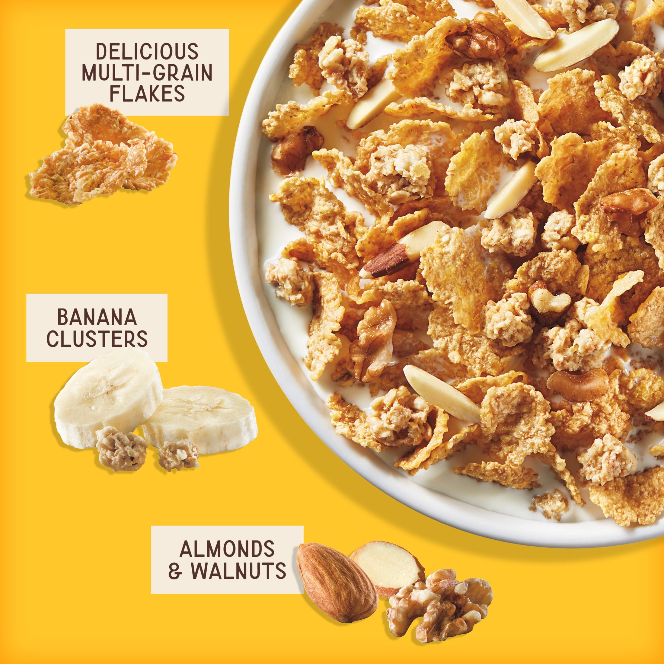 (10 pack) Post Great Grains Banana Nut Crunch, Non-GMO, Heart Healthy,Whole Grain Cereal, Crunchy 18 oz Box
