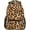 Leopard, variant on Geometric Black Polygon Red Futuristic Large Backpack Personalized Laptop iPad Tablet Travel School Bag with Multiple Pockets