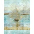 thumbnail image 2 of Wiley, Marta 12x14 Gold Ornate Wood Framed with Double Matting Museum Art Print Titled - Sailing In Dusk, 2 of 4
