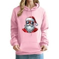 thumbnail image 3 of Craaazy Women's Christmas Hoodies with Long Sleeves Loose Fit Pockets Sweatshirt Gifts, 3 of 6