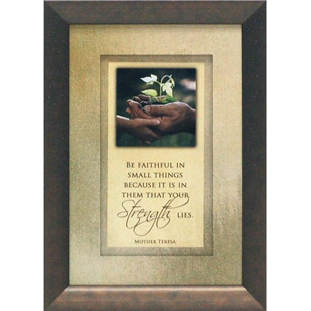 Artistic Reflections AR702 10 x 14 in. Be Faithful In Small Things Framed Inspirational Art Print