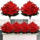 thumbnail image 5 of Xiao Hua Ramo de flores artificiales de Navidad de Pascua, paquete de 5, 5 cabezas, 11 pulgadas, para el hogar, porche, árbol de Navidad, jardín, interior y exterior, decoraciones navideñas doradas., 5 of 5