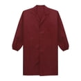 thumbnail image 5 of Choomomo Work Coat Long Sleeve Front Button Lab Coat Jackets Mechanical Workwear for Men Women Red 185, 5 of 7