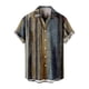 thumbnail image 5 of Minnieouse Café Ligero y cómodo Camisas hawaianas para hombres Verano Corto Transpirable Moderno Fácil de limpiar Color café informal XXXL color café XXXL 2Conjunto, 5 of 6