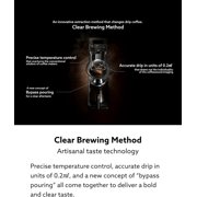 BALMUDA The Brew | Automatic Pour Over Coffee Maker | Clear Brewing Method | Precise Temperature Regulation | Three Brewing Modes: Regular, Strong, Iced | Compact Design | US Version