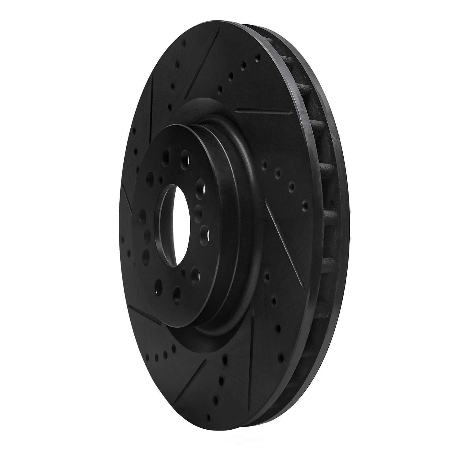 Dynamic Friction Company 633-59065L DFC Brake Rotor - Drilled And Slotted - Black