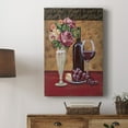 thumbnail image 5 of Vintage Flowers and Wine I Premium Gallery Wrapped Canvas - Ready to Hang, 5 of 9